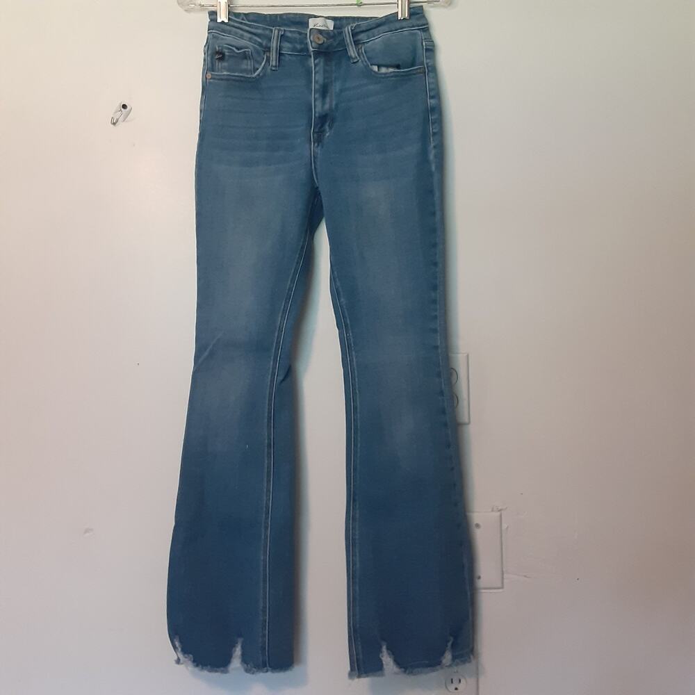 KanCan Women's Blue Flare Jeans